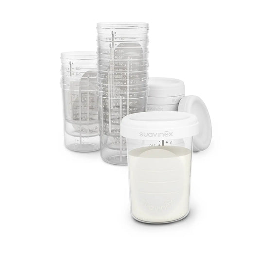 Suavinex Breast Milk Storage Jars, 10 pieces