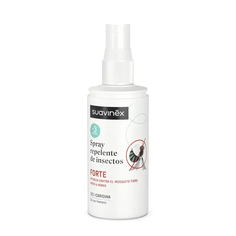 Suavinex Mosquito Repellent Spray Forte, +3 Years and Pregnant, 100 Ml