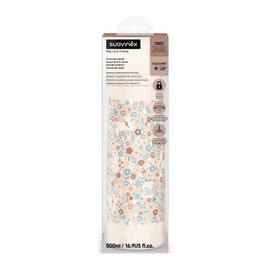 Suavinex Liquid Thermos 500 Ml, Wonderland Flowers