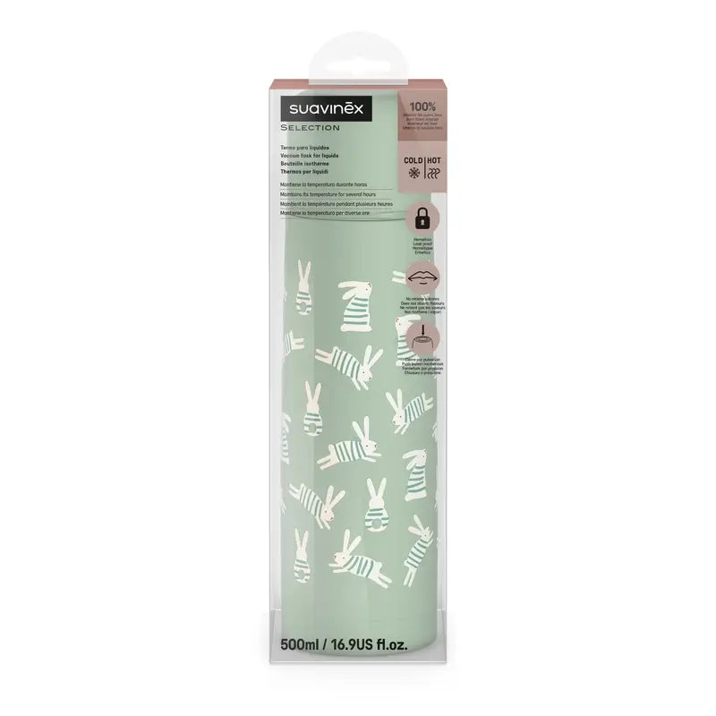 Suavinex Liquid Thermos 500 Ml, Wonderland Green