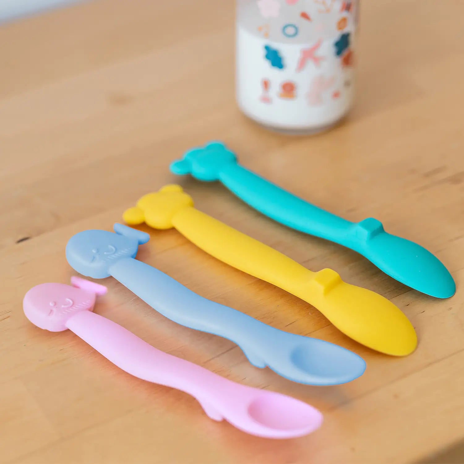 Suavinex Silicone Baby Spoon +4 Months, Colour Green