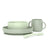Suavinex Silicone Tableware 4 Pieces With Suction Cup, +4 Months, Green