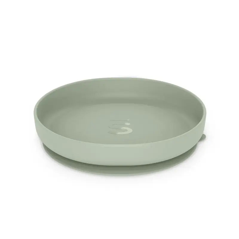 Suavinex Silicone Tableware 4 Pieces With Suction Cup, +4 Months, Green