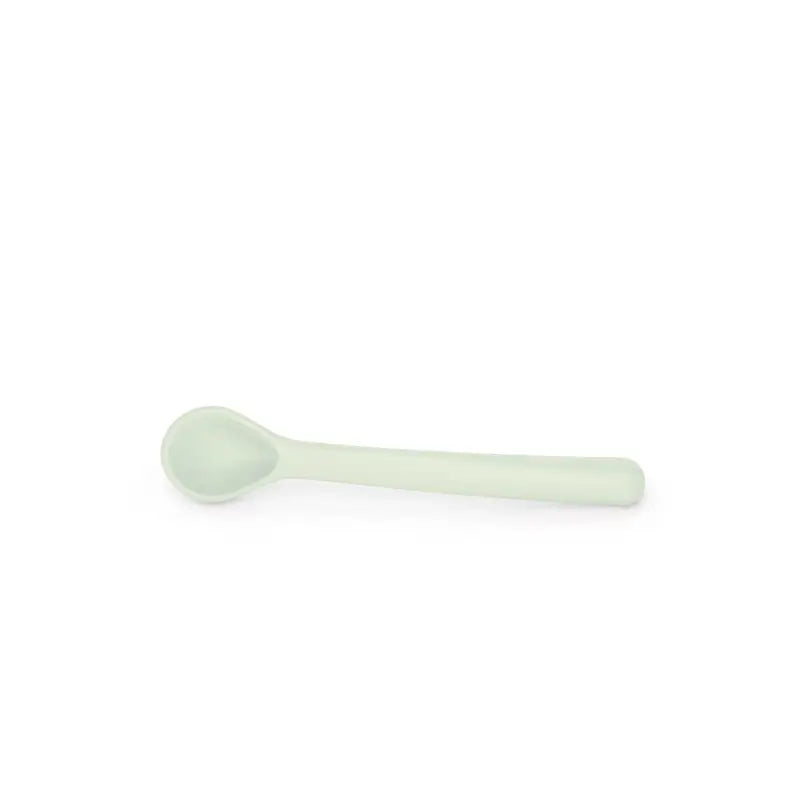 Suavinex Silicone Tableware 4 Pieces With Suction Cup, +4 Months, Green