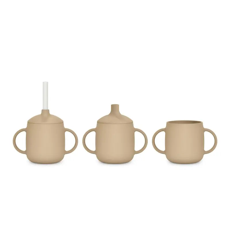 Suavinex 3-in-1 Silicone Learning Cup, +6 Months, Beige