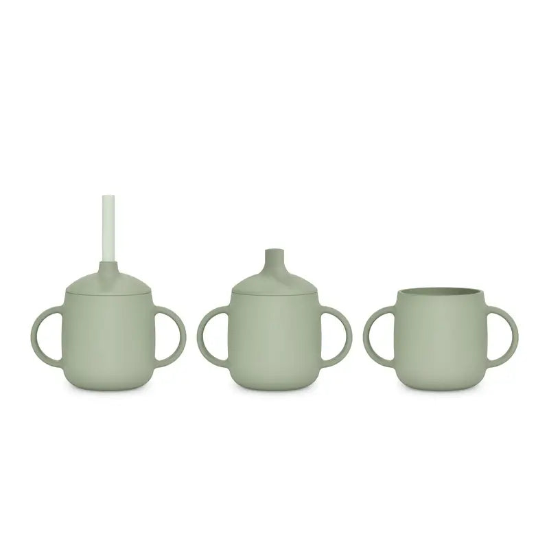 Suavinex Learning Cup 3-In-1 Silicone, +6 Months, Green