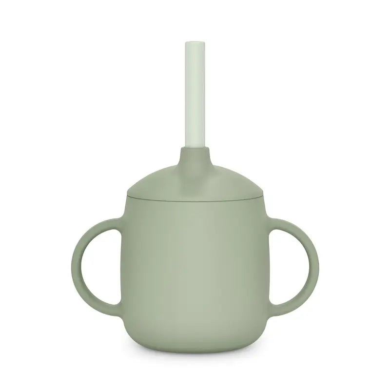 Suavinex Learning Cup 3-In-1 Silicone, +6 Months, Green
