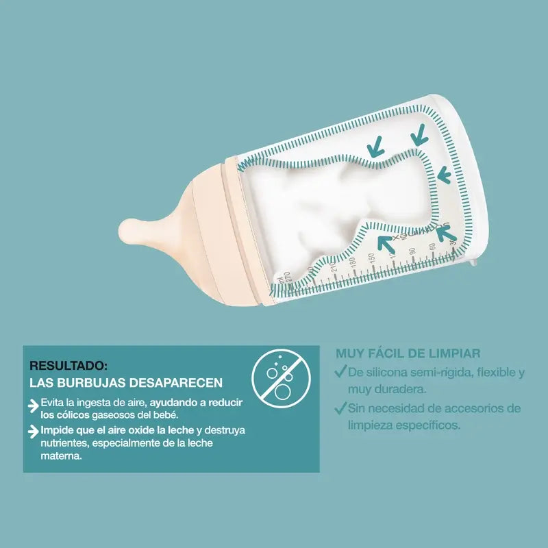 Suavinex Anti-colic Bottle Zero Zero 180 Ml, Slow Flow (S), +0 Months, Fair