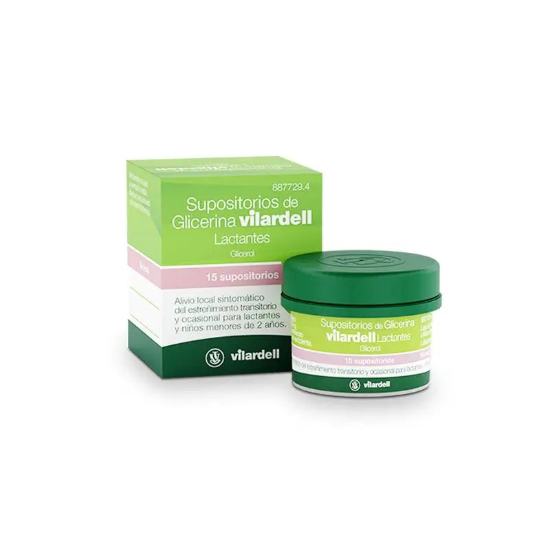 Suppositories Glycerine Vilardell Infants 15 units