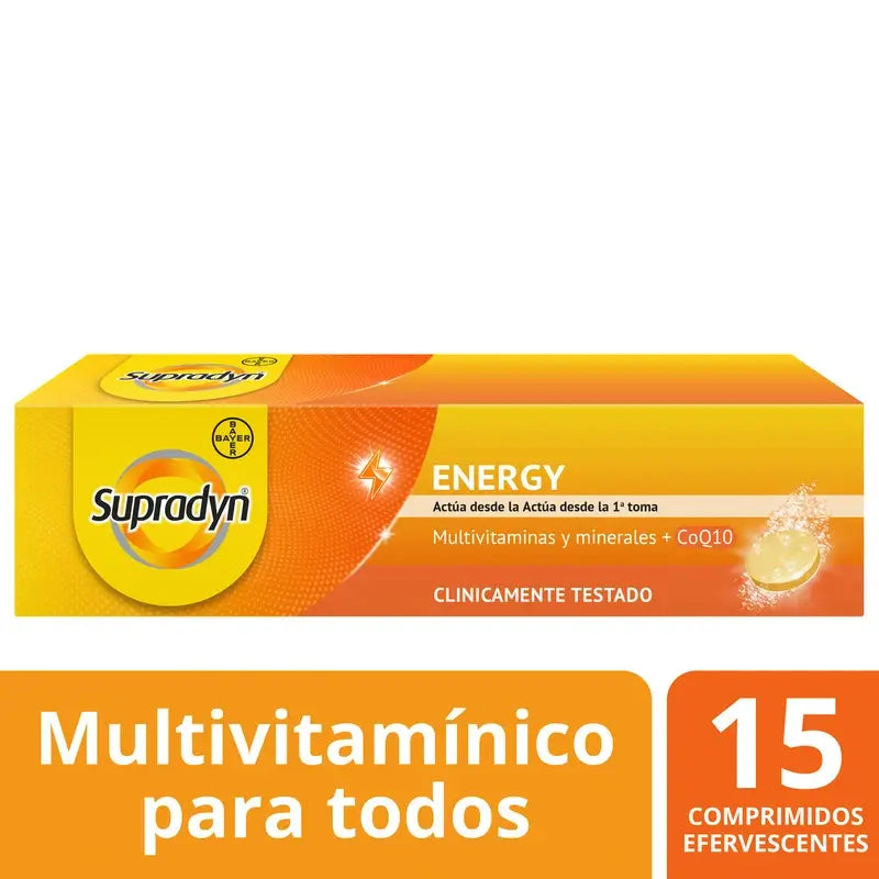 Supradyn Energy Vitamins and Energy, 15 Effervescent Tablets