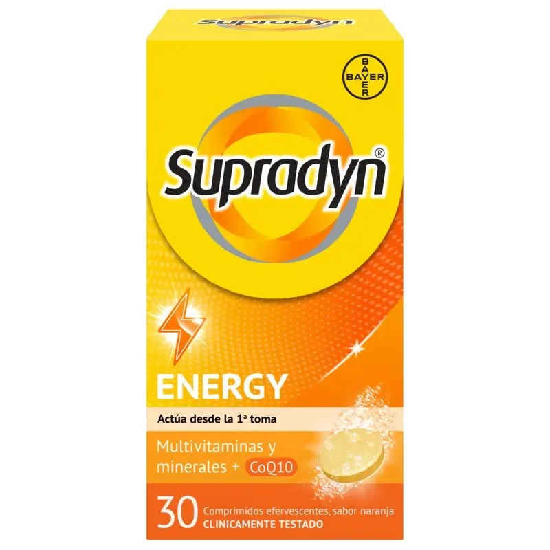 Supradyn Energy Vitamins and Energy, 30 Effervescent Tablets