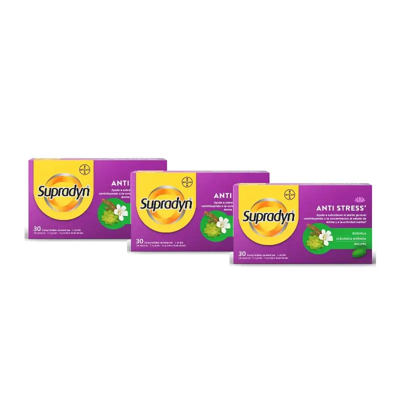 Supradyn Anti-Stress: Concentration and Memory, Pack of 3 x 30 tablets