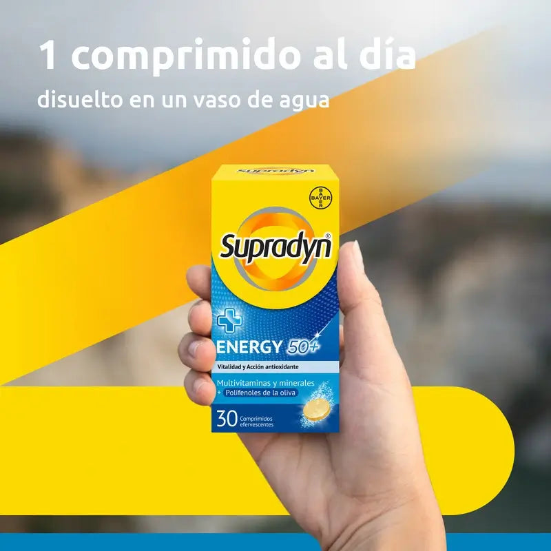 Supradyn Energy 50+ Vitamins and Energy, 30 Effervescent Tablets