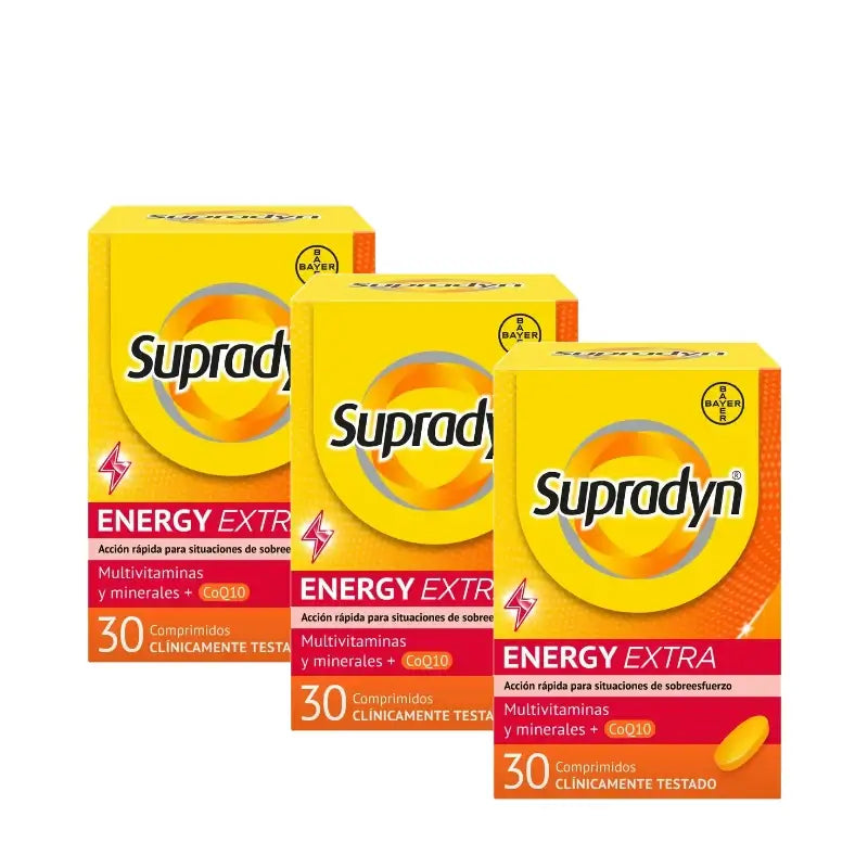 Supradyn Energy Extra Sport Vitamins and Energy, Pack of 3 x 30 tablets