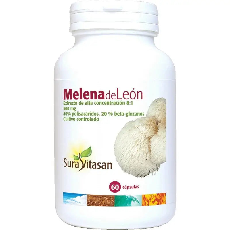 Sura Vitas Lion's Mane 500 Mg , 60 v capsules