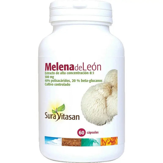 Sura Vitas Lion's Mane 500 Mg , 60 v capsules