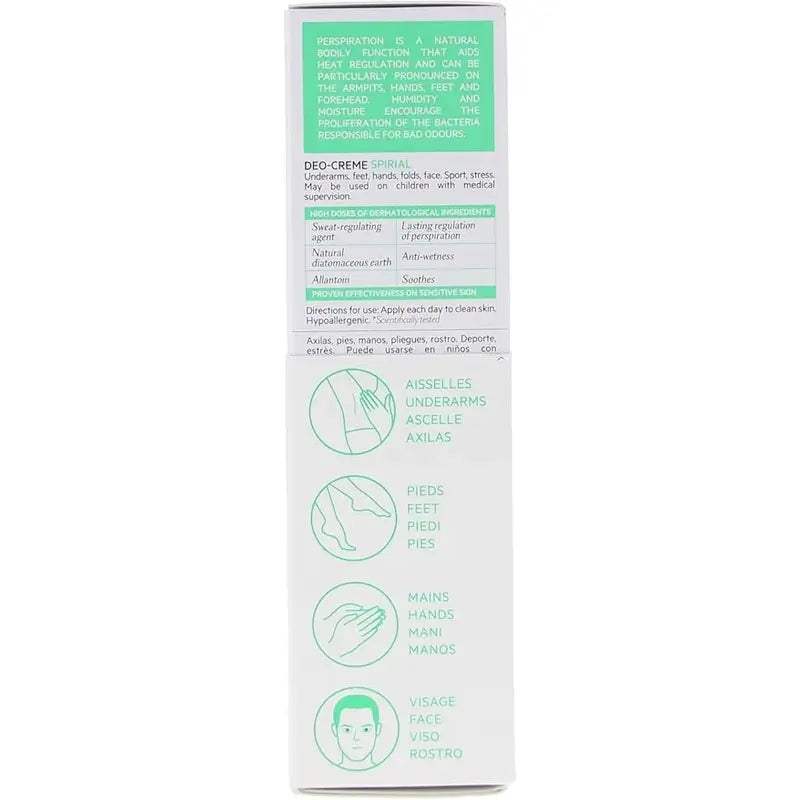 SVR Spirial Duo Deo-Cream Anti-Transpirant 48h, 2x50 ml