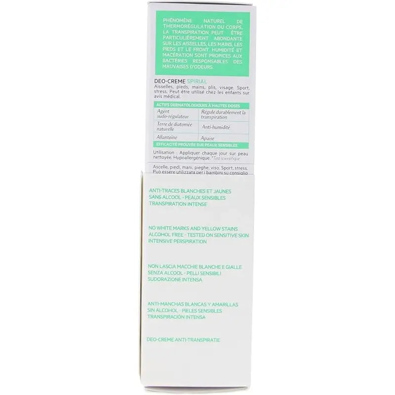 SVR Spirial Duo Deo-Cream Anti-Transpirant 48h, 2x50 ml