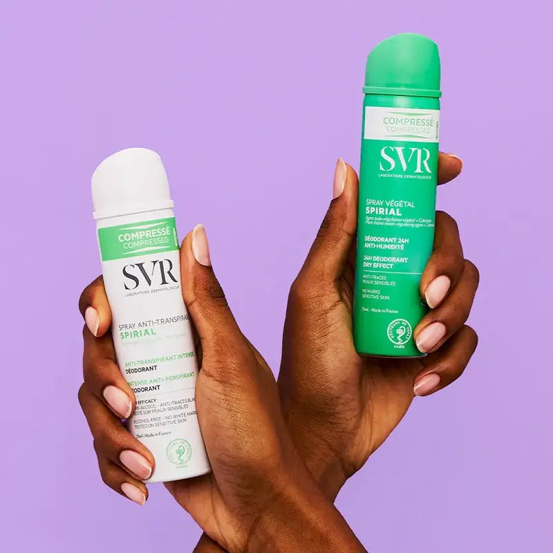 SVR Spirial Antiperspirant Deodorant Sensitive Skin Spray, 2x75 ml