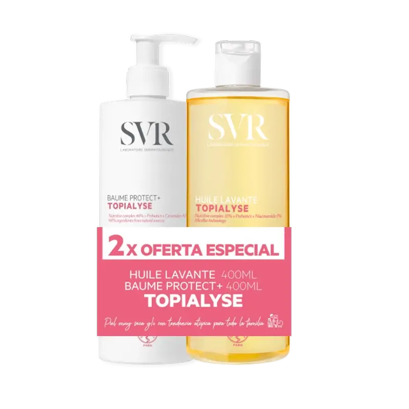 Svr Topialyse Duo Baume Protec 400 Ml + Huile 400 Ml