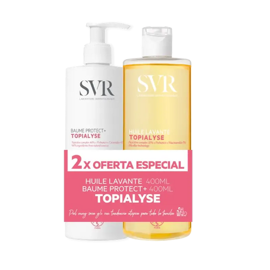 Svr Topialyse Duo Baume Protec 400 Ml + Huile 400 Ml