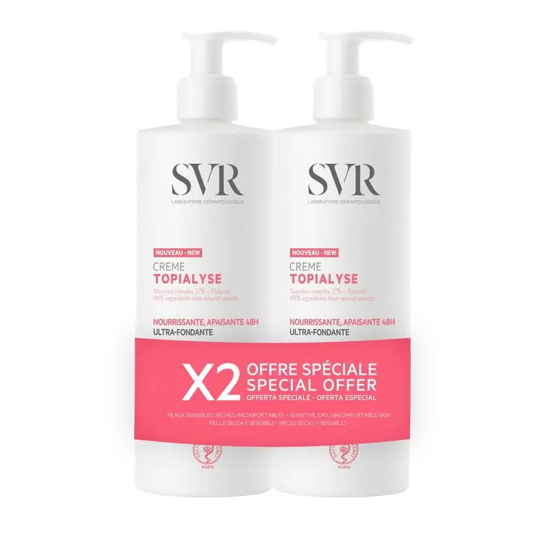 SVR Topialyse Duo Creme, 2 x 400 ml