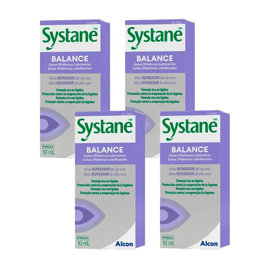 Systane Balance Eye Drops, Pack 4 X 10 Ml