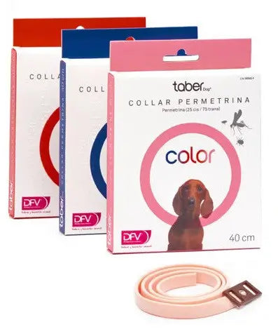 Taberdog Permethrin Collar 40 cm Red