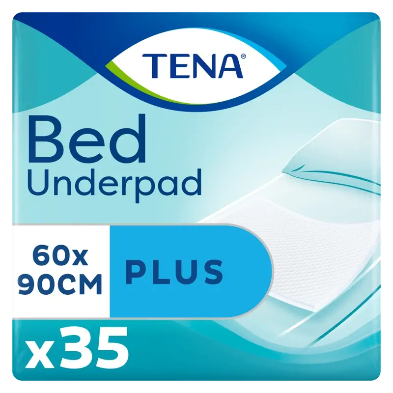 Tena Bed Protector Bed Plus 60 X 90, 35 Units