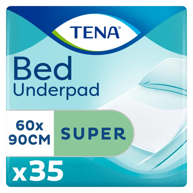 Tena Bed Protector Bed Super 60 X 90, 35 Units