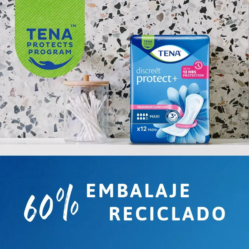 Tena Lady Compresas Maxi, 12 Units