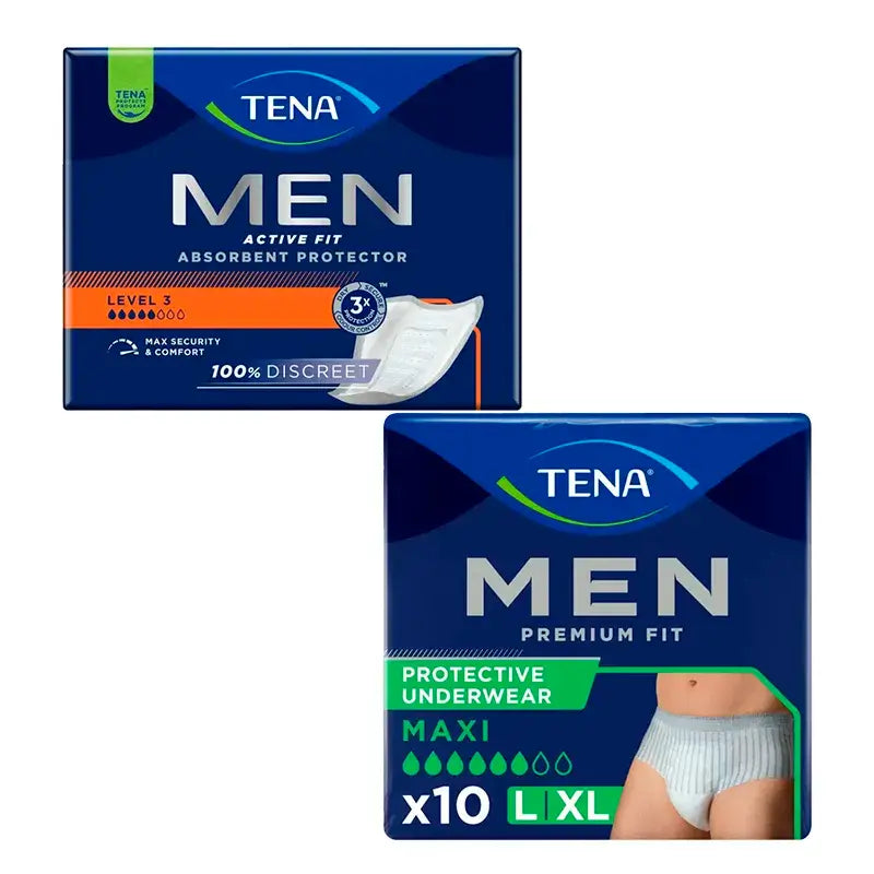 TENA Men Level 3 Incontinence 1x16 pcs + TENA Men Pants Premium Fit L 1x10 pcs