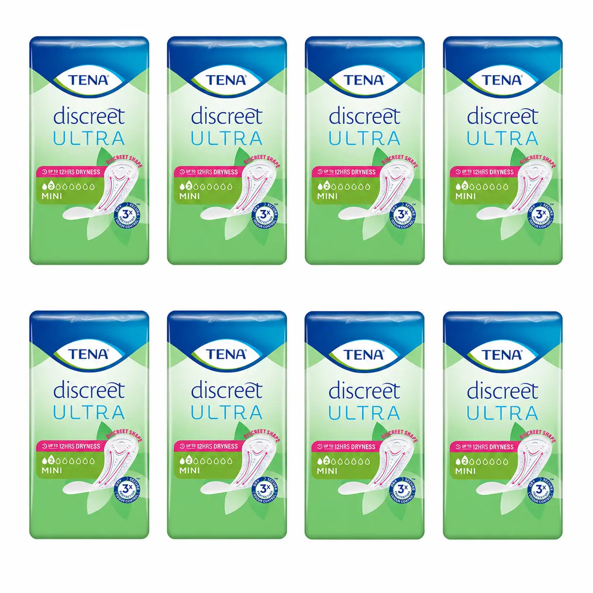 TENA Discreet Mini Pack, 8 X 20 pcs.