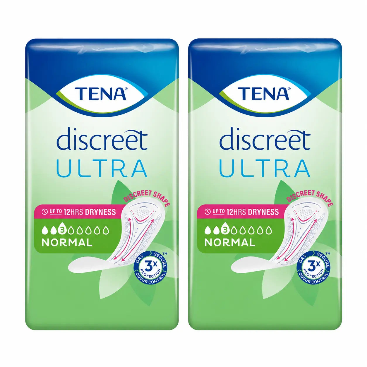 Tena Pack Discreet Normal Ultra, 2 X 16 Units