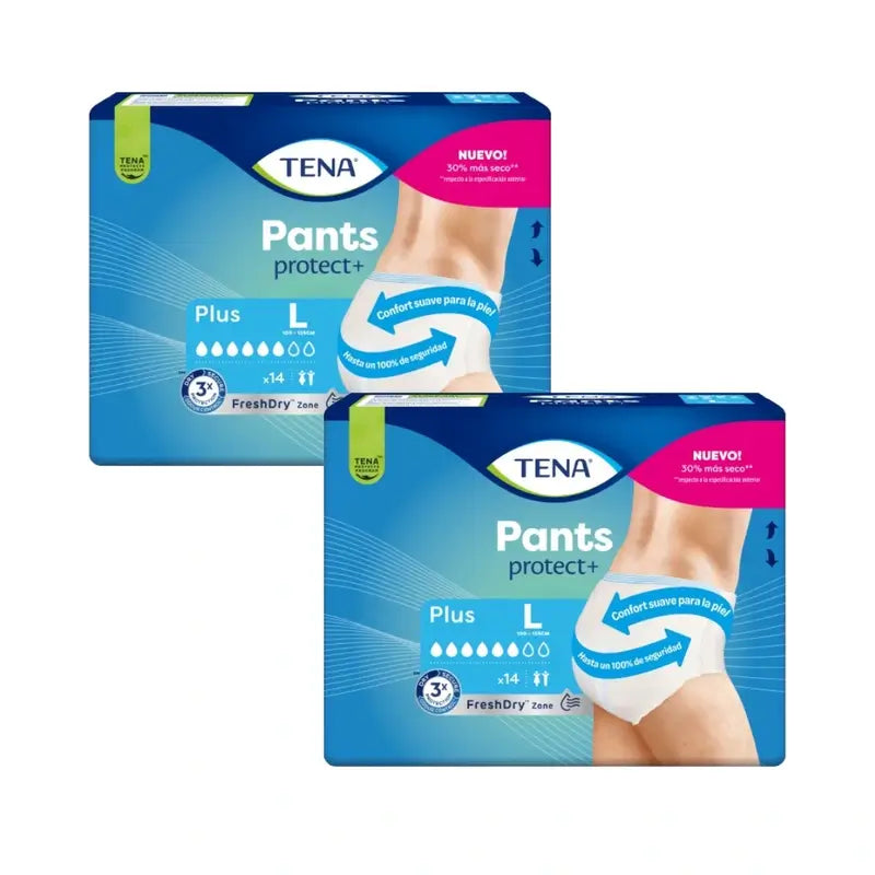 Tena Pack Pants Plus Size L, 2 X 14 Pcs.