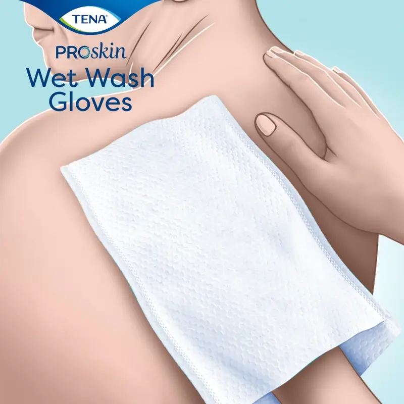 Tena Proskin Wet Mittens, 8 Pieces