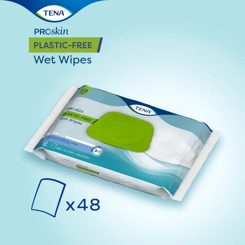 Tena Proskin Plastic-free Wet Wipes
