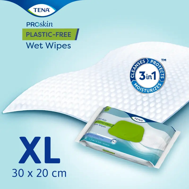 Tena Proskin Plastic-free Wet Wipes