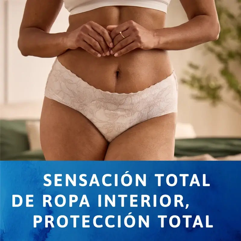 Tena Silhouette White Low Waist Size M, 12 Units