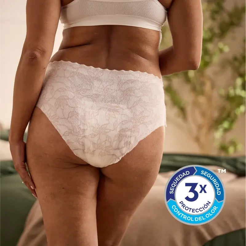 Tena Silhouette White Low Waist Size M, 12 Units