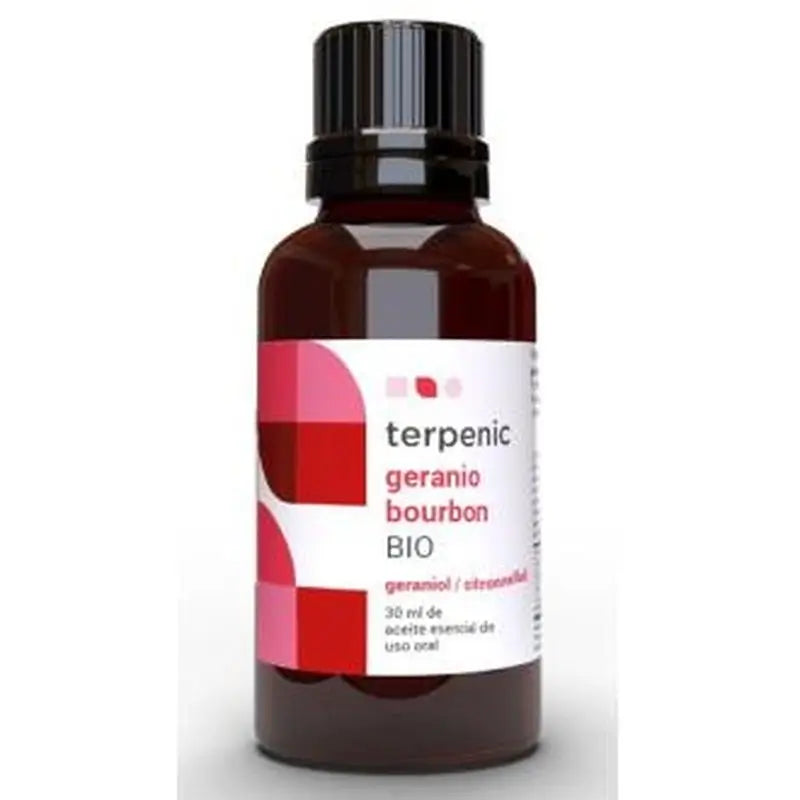 Terpenic Geranium Bourbon Essential Oil Bio 30Ml.