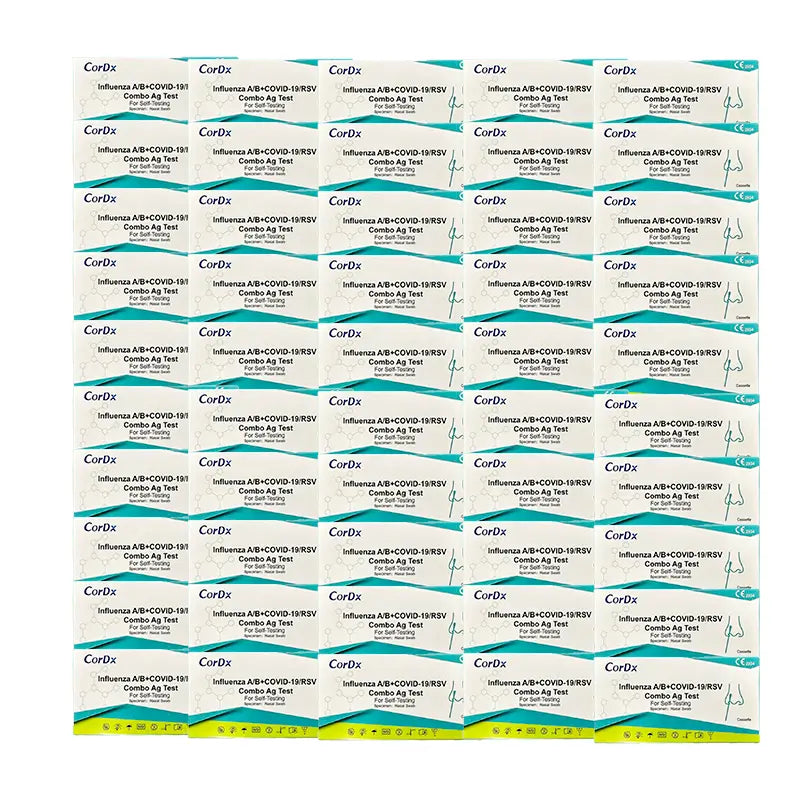 Combined Rapid Antigen Test COVID-19, Influenza A & B & RSV - 50 Units