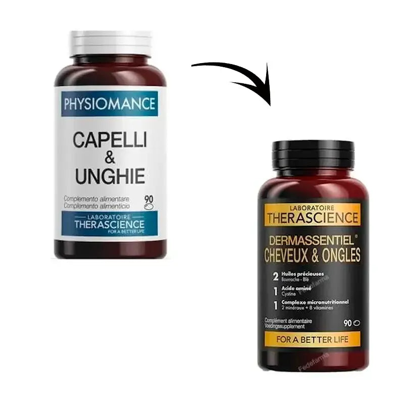 Therascience Physiomance Hair & Nails 90 Capsules