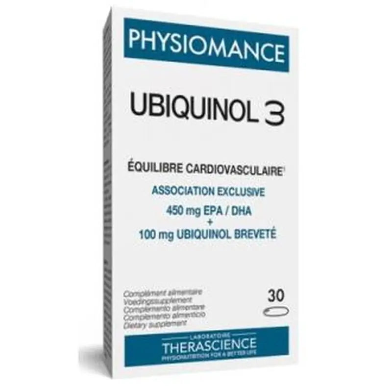 Therascience Physiomance Ubiquinol 3 30 Capsules