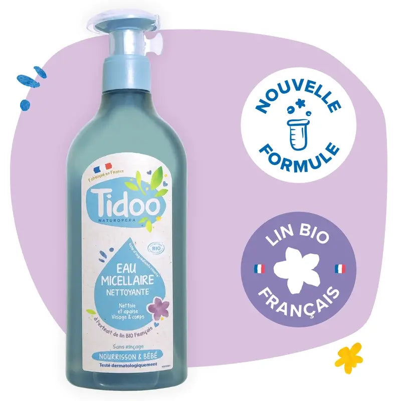 Tidoo Organic Micellar Cleansing Water With Calendula , 500 ml