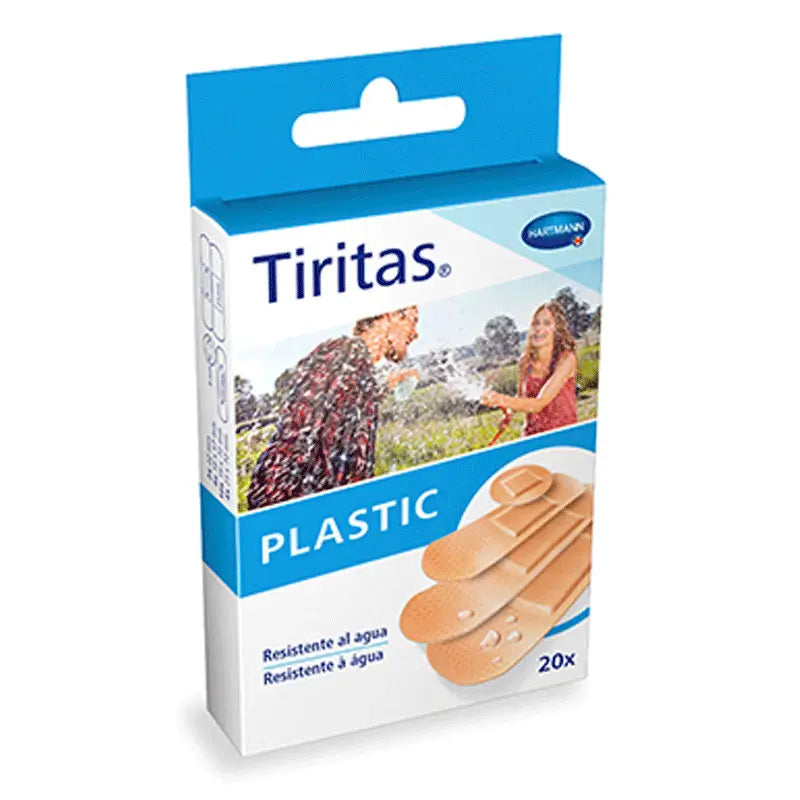 Plastic Plasters Assortment 4 Sizes 20 units