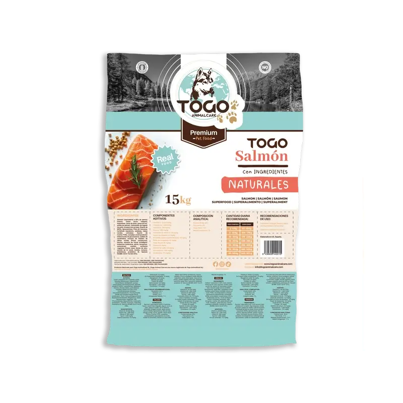 Togo Salmon Dry Feeding, 15 kg