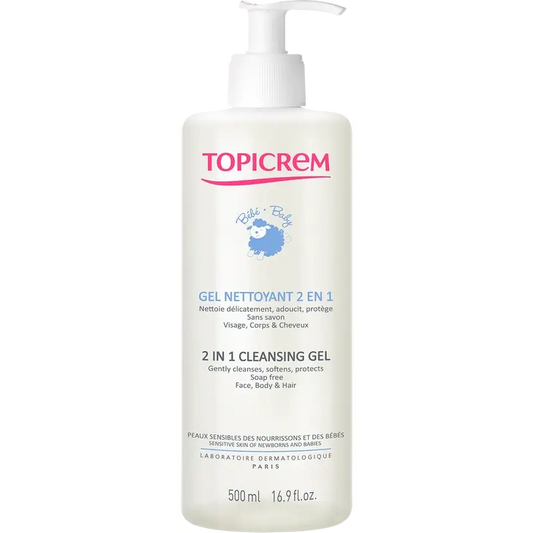 Topicrem Baby Cleansing Gel 2 In 1 , 500 ml