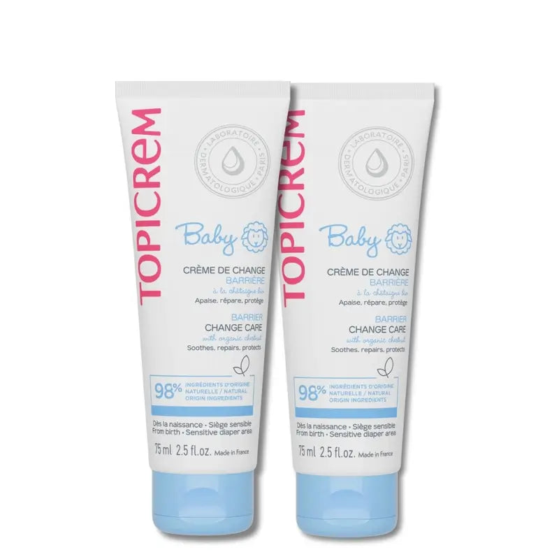 Topicrem Baby Duo Pack Nappy Change Cream 2nd Unit 50%.