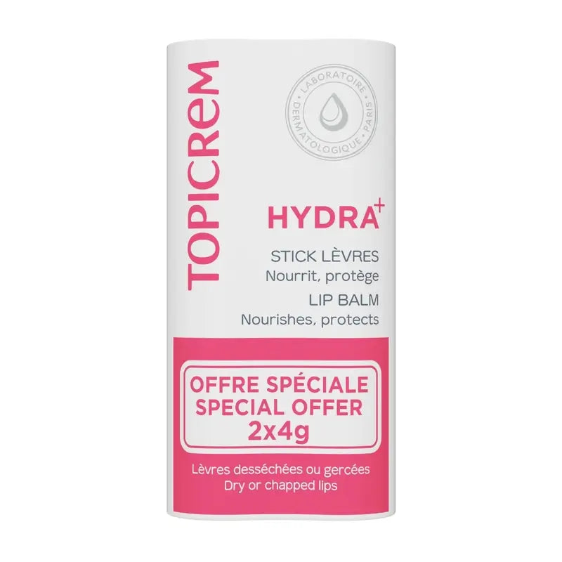 Topicrem Pack Topicrem Duo H+ Lip Balm, 2x4 gr